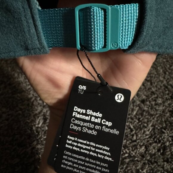 lululemon NWT Days Shade Flannel Ball Cap O/S Heathered Green Jasper - Picture 6 of 9